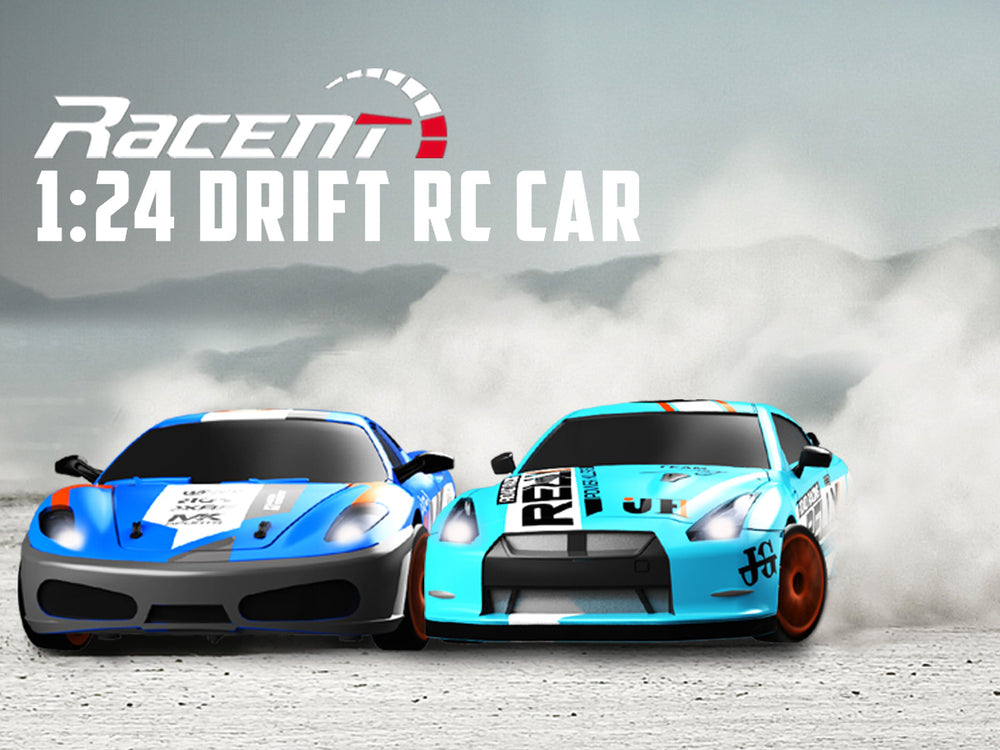 RACENT Speedster : voiture RC 1:24, 10 mph, LED, roues dérivantes