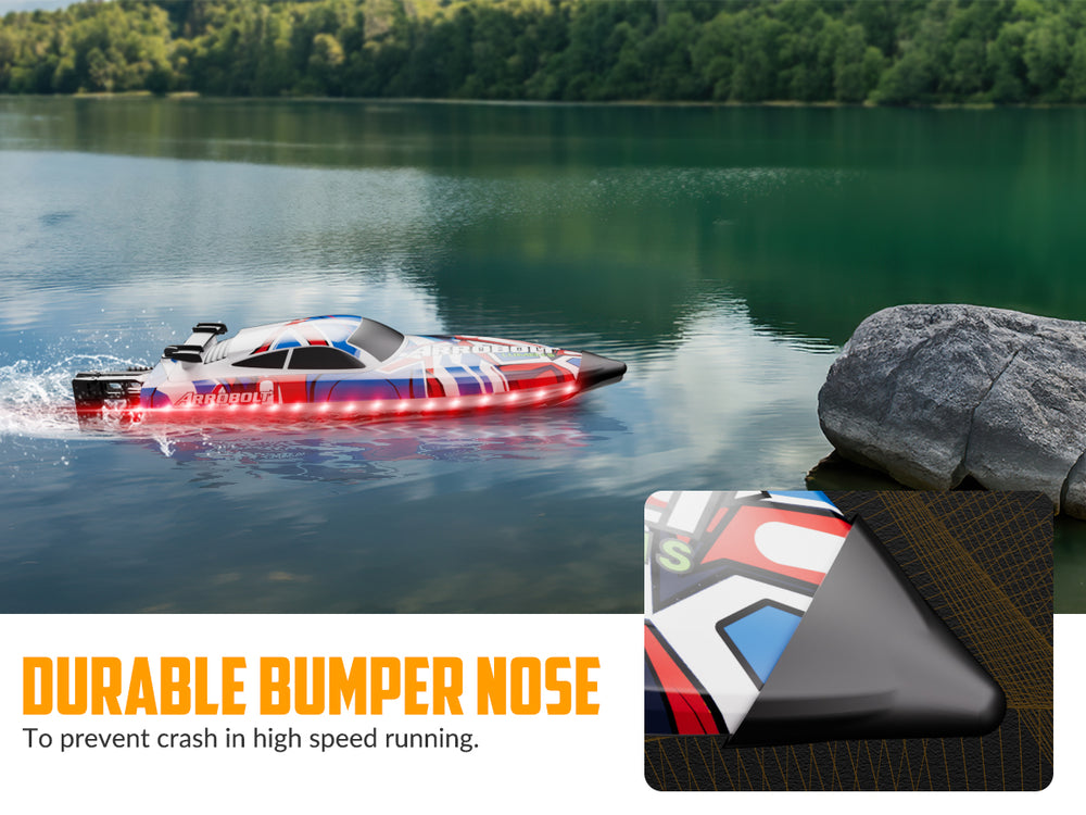 Bateau radiocommandé rapide VOLANTEXRC Arrobolt Lumen S Brushless 35+ MPH (79706)