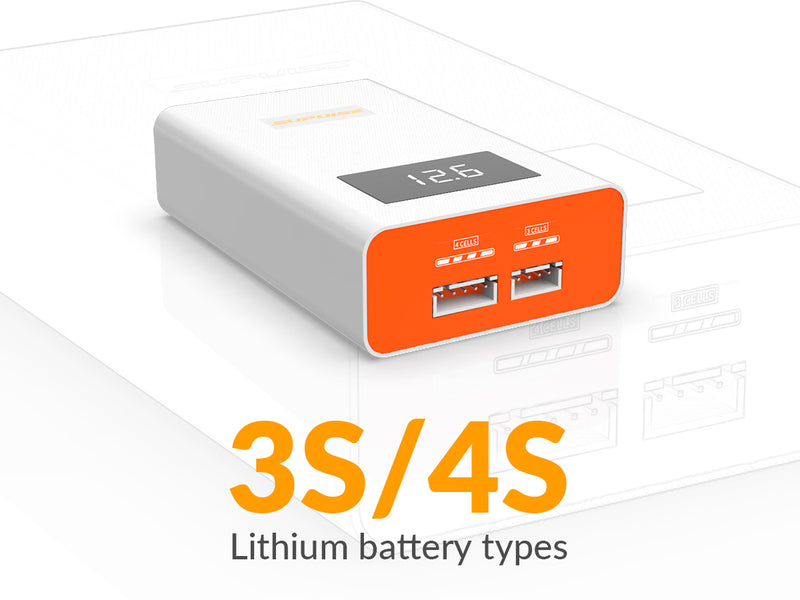 SUPULSE A4 Lipo Balance Charger - 40W, 3S-4S, AC 11.1V/14.8V Quick Charge
