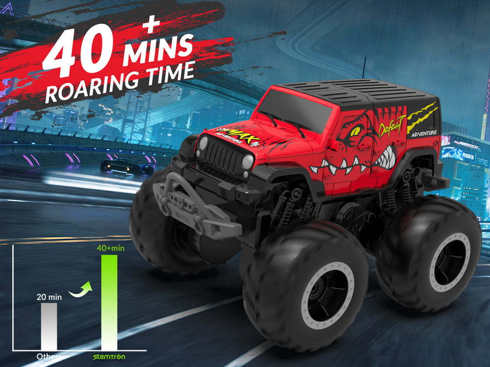 STEMTRON Amphibious RC Car: 1:20 4WD Waterproof Stunt Truck
