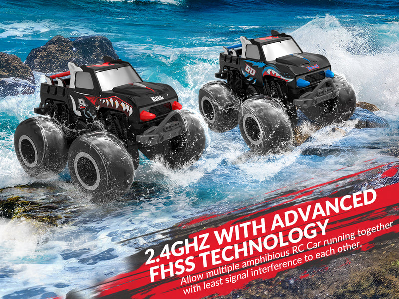 STEMTRON Amphibious (RTR) 1:20 Monster Truck Black For 3-8 Year Kids 916RB2