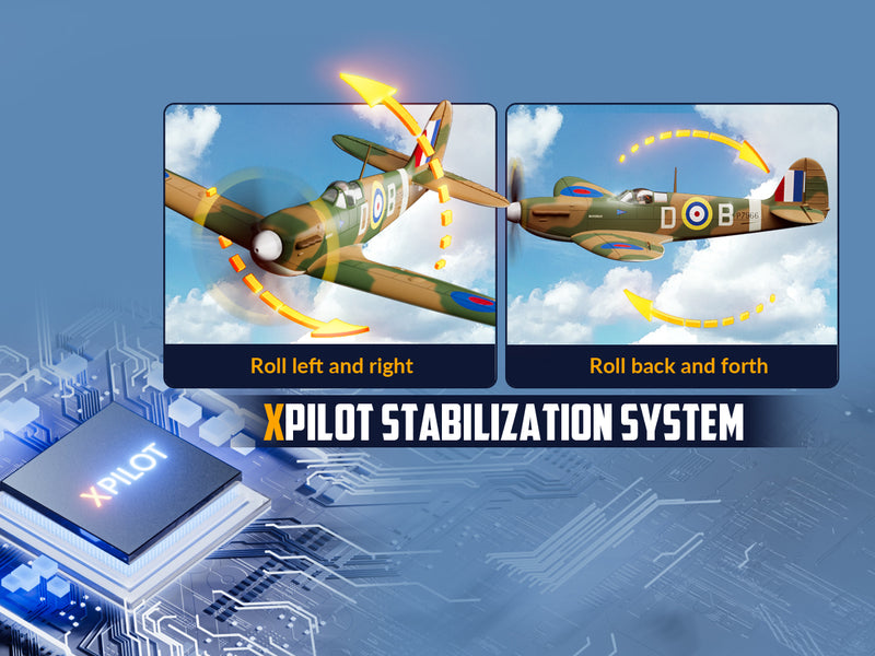 (PRE SALE)VOLANTEXRC 500MM Spitfire 4CH Brushless High Speed 76805