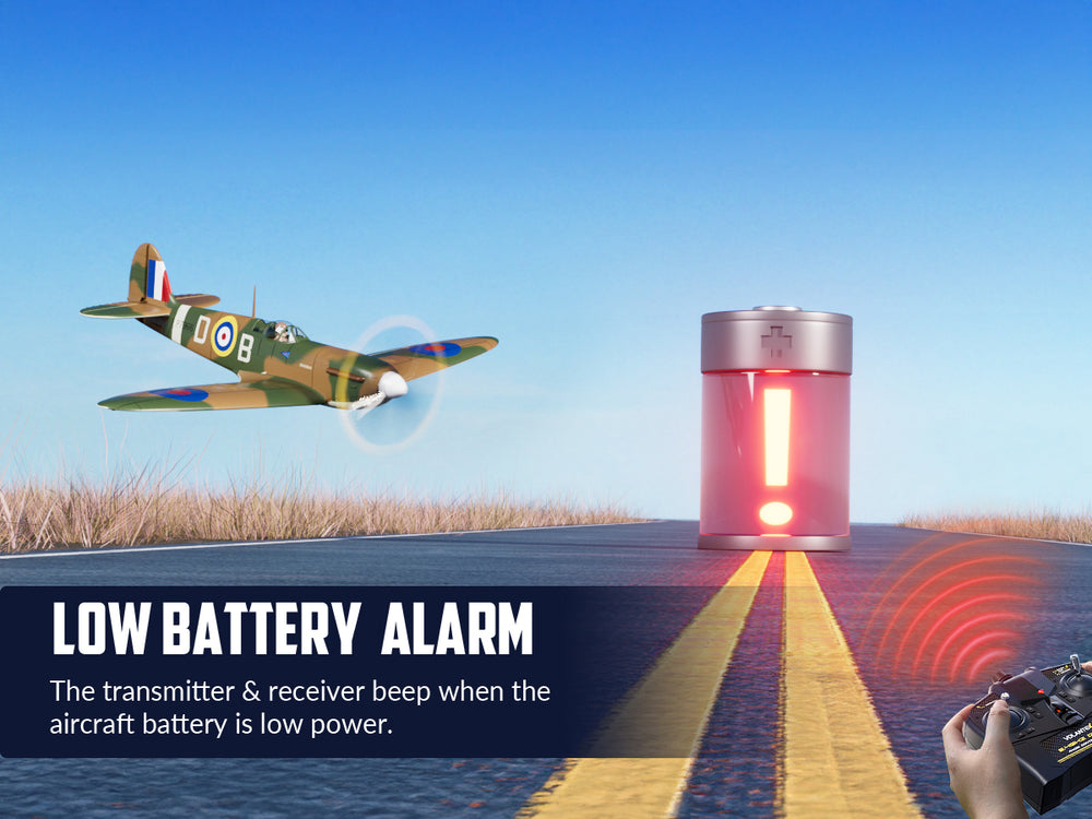 VOLANTEXRC 500MM Spitfire 4CH Brushless High Speed 76805