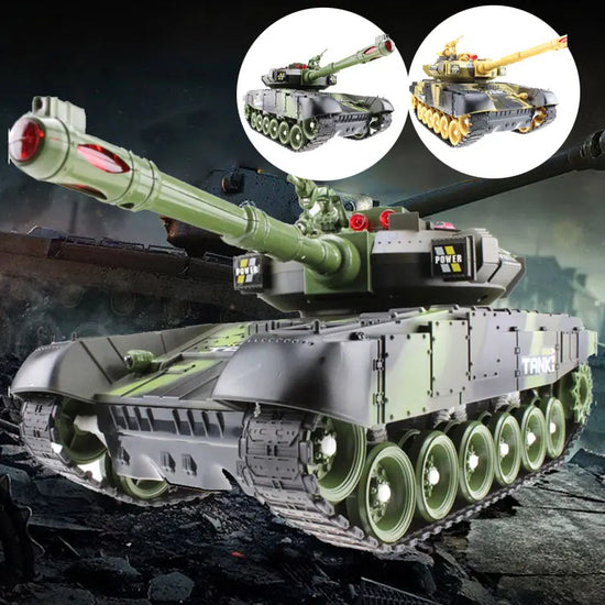 33CM Super RC tank launch cross-country tracked remote control vehicle charger battle boy toys for boys kids children Gift-EXHOBBY LIMITED.