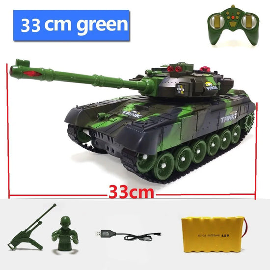 33CM Super RC tank launch cross-country tracked remote control vehicle charger battle boy toys for boys kids children Gift-EXHOBBY LIMITED.