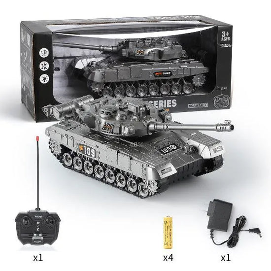 RC Tank rc Panzer Crawler Tiger War Tank Military Vehicles 1/30 Fight Light Sound Battle Games Remote Control Electric Toys Gift-EXHOBBY LIMITED.