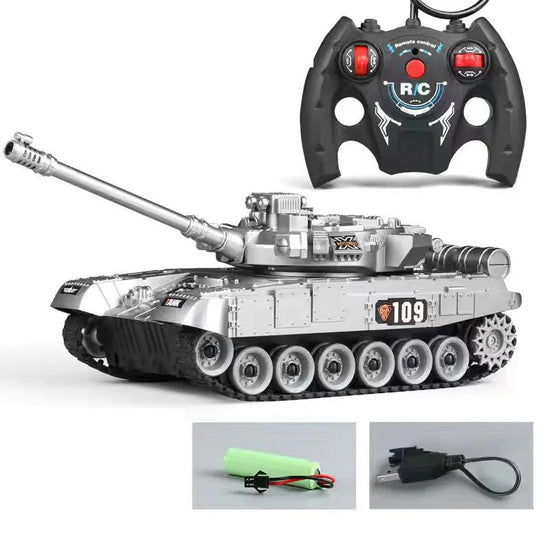 RC Tank rc Panzer Crawler Tiger War Tank Military Vehicles 1/30 Fight Light Sound Battle Games Remote Control Electric Toys Gift-EXHOBBY LIMITED.