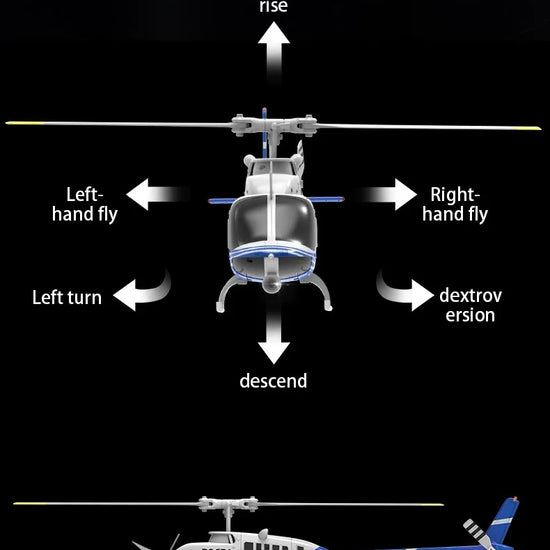 Helicopter C138 1:33 Six Channel Single Paddle Aileron-EXHOBBY LIMITED.