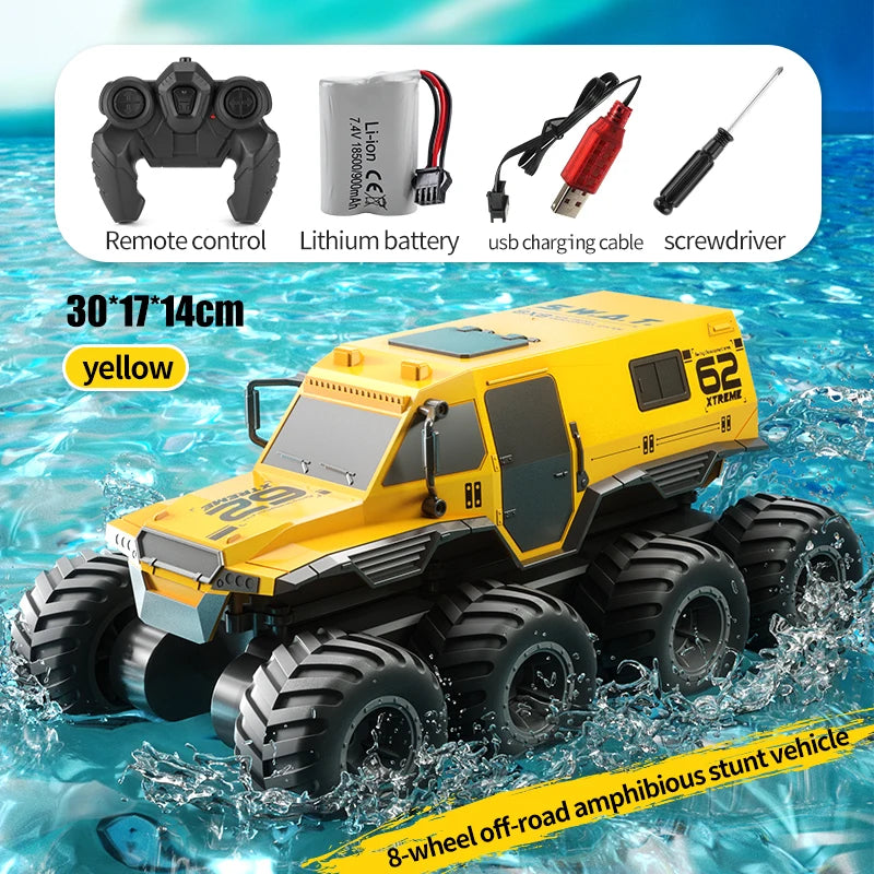 RC Q137 8x8 Stunt Vehicle 8-Wheel Speed Racing Truck-EXHOBBY LIMITED.