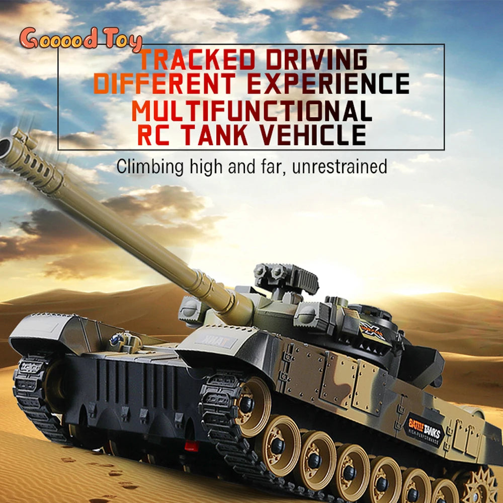 1/30 Large Rc Tank Battle Car Remote Control War Tanks Model Crawler Radio Control Machine Toys for Boy Children Kids Toys Gift-EXHOBBY LIMITED.