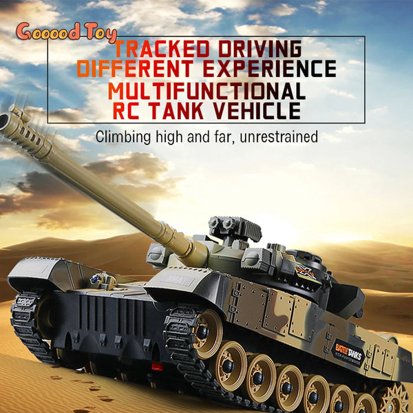 1/30 Large Rc Tank Battle Car Remote Control War Tanks Model Crawler Radio Control Machine Toys for Boy Children Kids Toys Gift