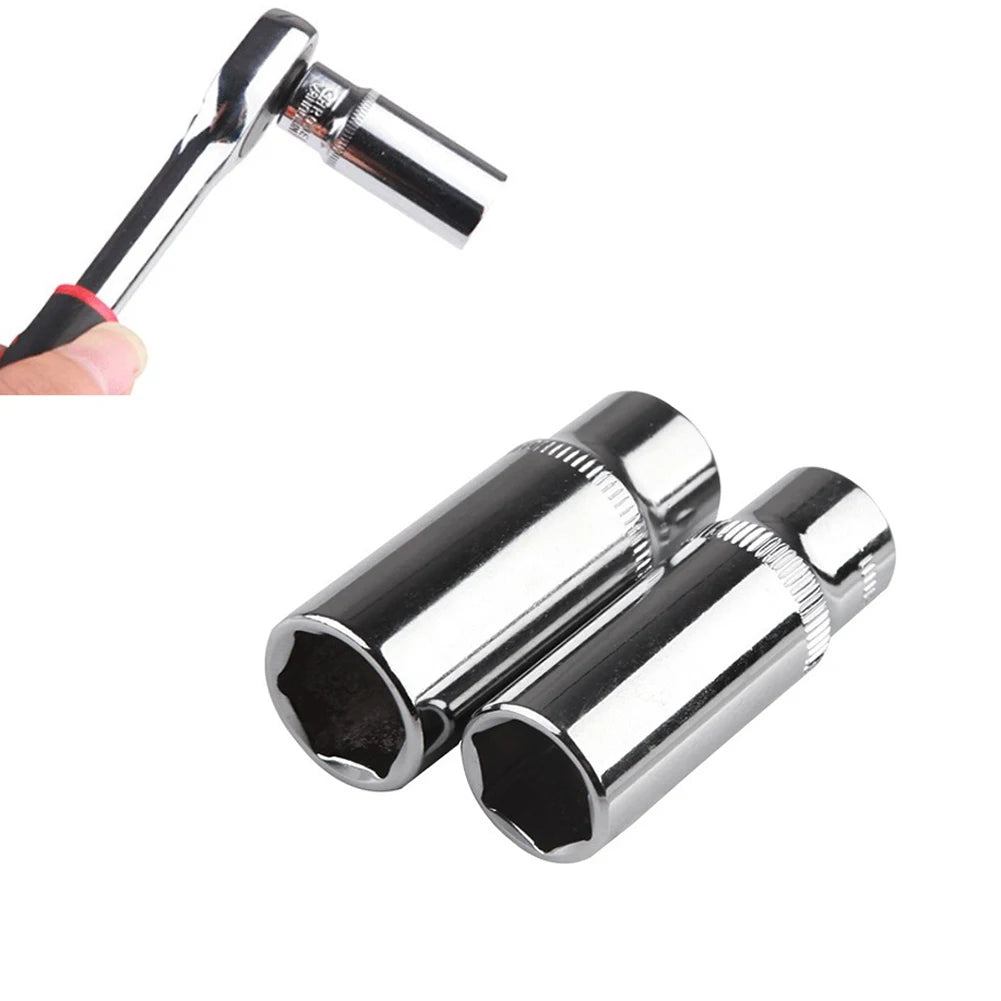 Supulse 1pc 1/4 Hex Deep Socket 50mm 4-14mm Anti-Corrosion Chromium-vanadium Steel Heads Ratchet Tool Hand Tools Socket Wrenches-EXHOBBY LIMITED.