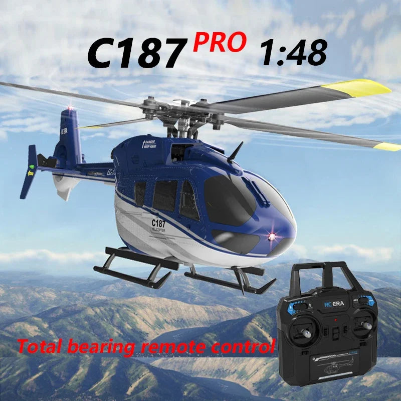 RC ERA C187 Pro 2.4G 4CH  Helicopter Single Blade EC-135 Scale 6-Axis Gyro Electric Flybarless RTF-EXHOBBY LIMITED.