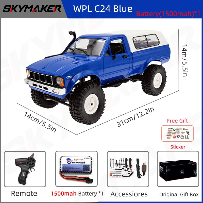 C24-1r 1:16 2.4G 4WD Rock Crawler-EXHOBBY LIMITED.