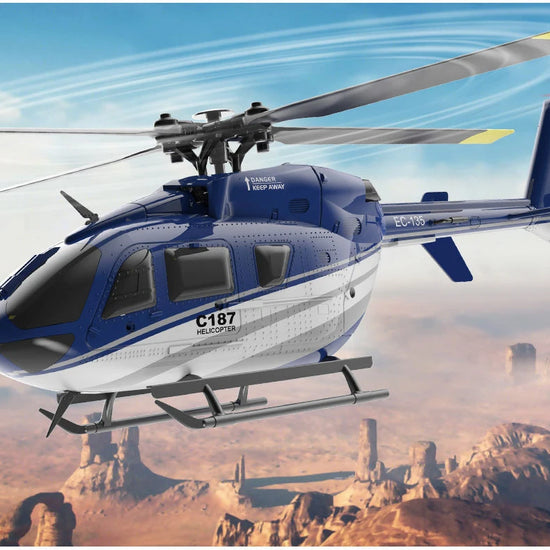 RC ERA C187 Pro 2.4G 4CH  Helicopter Single Blade EC-135 Scale 6-Axis Gyro Electric Flybarless RTF-EXHOBBY LIMITED.