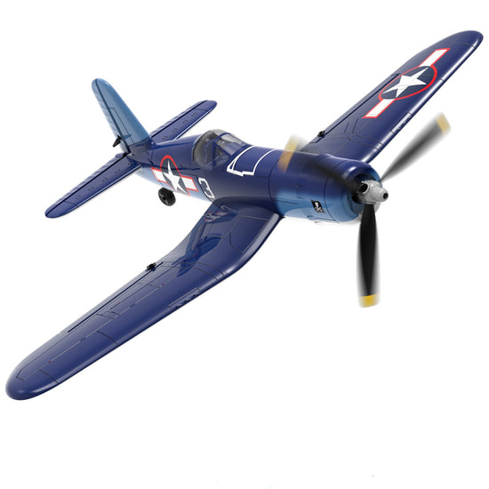 Corsair RC Warbird model plane flying in the air - perfect gift for aviation enthusiasts