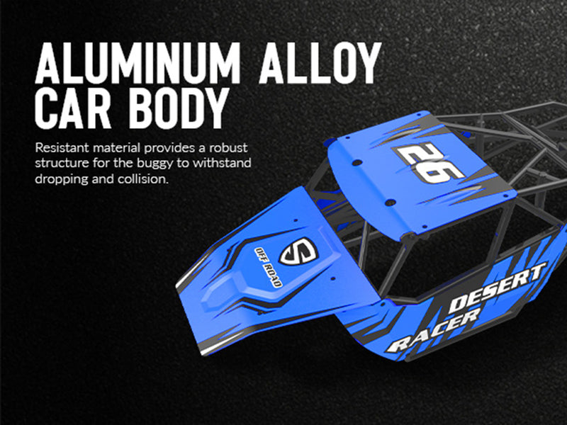 Racent Racer Rock Crawler Desert Racer télécommandé tout-terrain à l'échelle 1:16