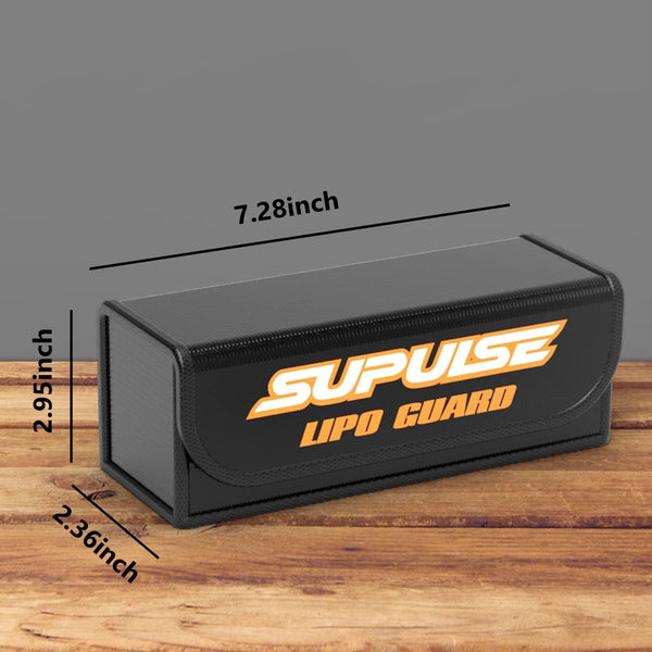 SUPULSE 2pcs Lipo Storage Bag Fireproof Explosionproof for Battery Charge and Storage - EXHOBBY