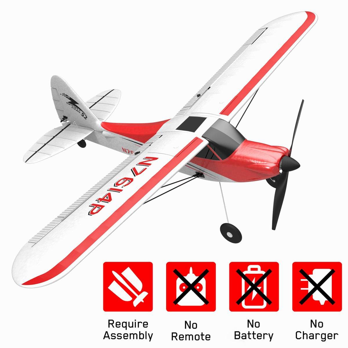 VOLANTEXRC Sport Cub 500 4Ch RC Trainer Airplane w- 6-Axis Gyro One-key Aerobatic Park flyer (761-4)PNP.