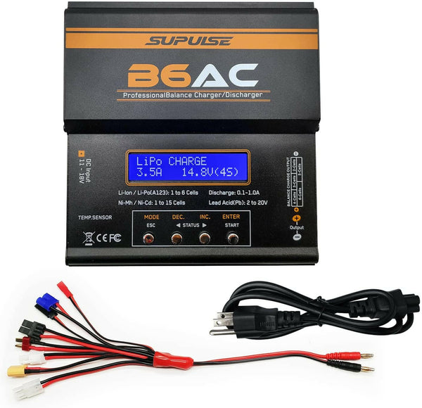 SUPULSE iMAX B6AC 1-6S AC/DC Lipo RC Battery Balance Charger Discharger - EXHOBBY