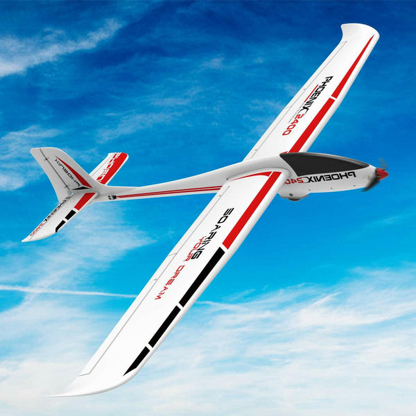 Phoenix 2400 5 Channel Glider with 2.4 Meter Wingspan and Plastic Fuselage (759-3) PNP.