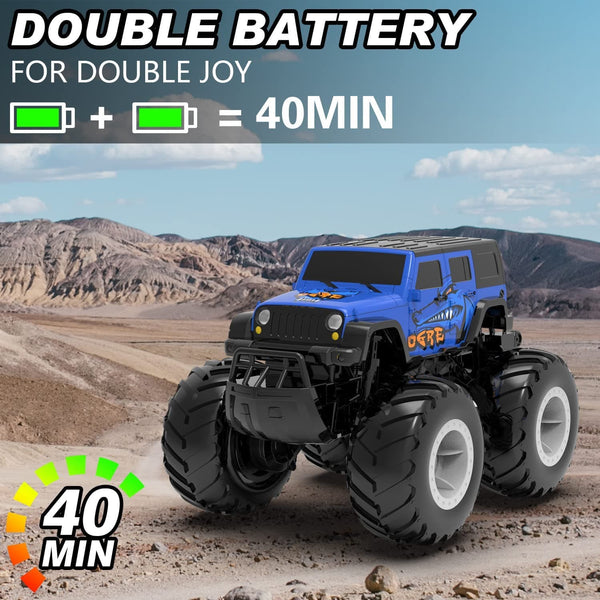 Amphibious Remote Control Car All Terrain Off-Road Waterproof RC Monster Truck for Kids - EXHOBBY