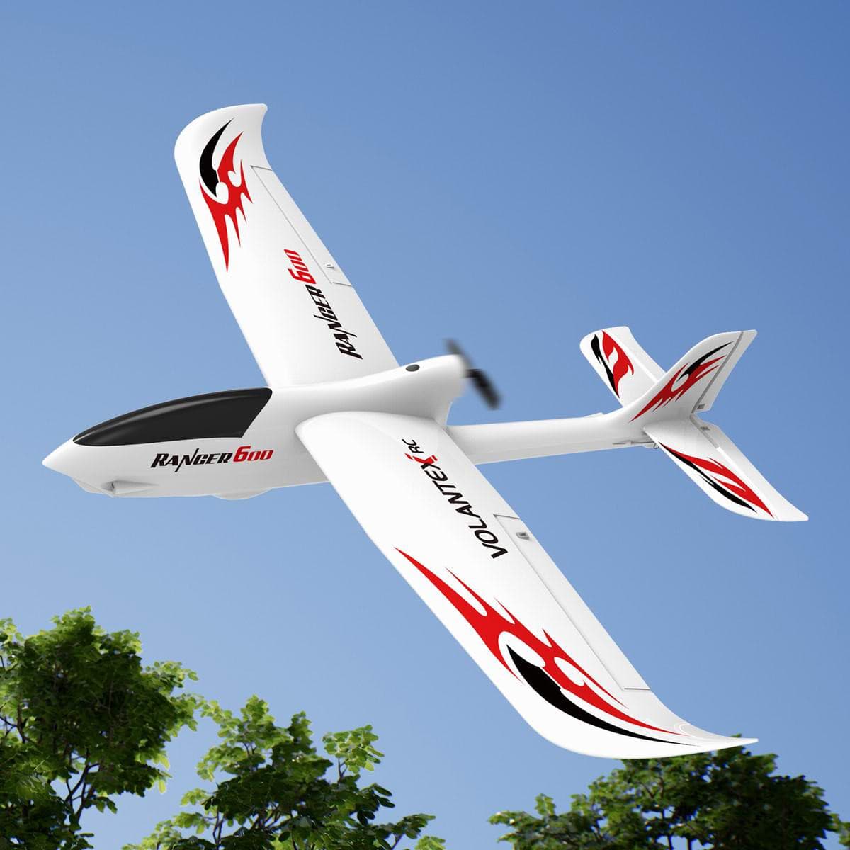 VOLANTEXRC Ranger600 RC Glider w- Xpilot Stabilizer and One Key U-turn for Kids (761-2) PNP.