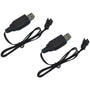 2pcs Lithium Battery USB Charger-2S-4PIN Plug for Remote Control Boat Vector 30, Vector XS and Atomic XS - EXHOBBY