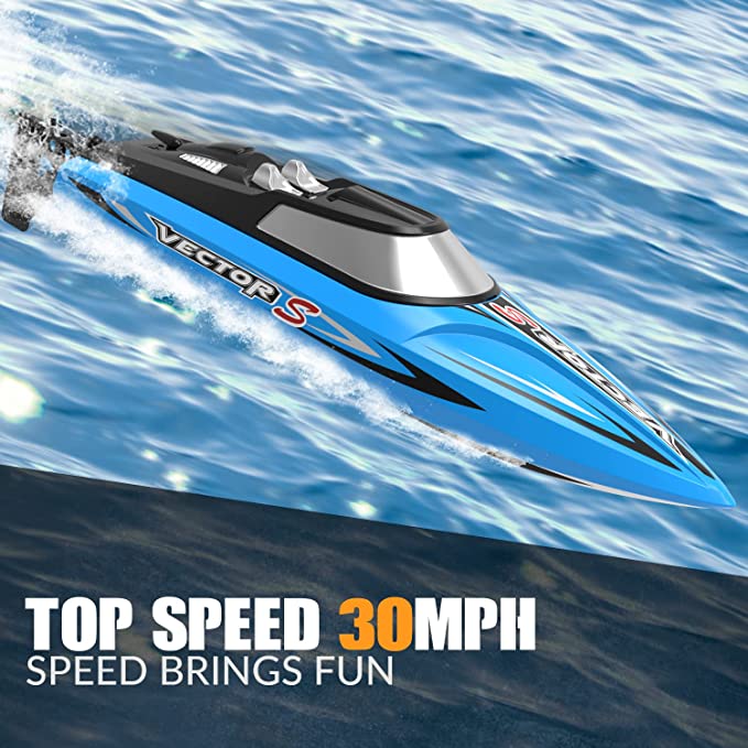 VOLANTEXRC VectorS Brushless High Speed RC Boat Self Righting for Lake 79704 Blue-EXHOBBY LIMITED.