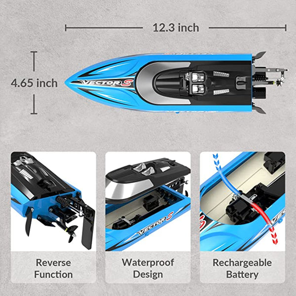 Vector Brushless RC Boat Self-righting VOLANTEXRC Official | EXHOBBY