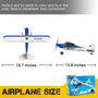 VOLANTEXRC Sport Cub 500 4Ch RC Trainer Airplane w- 6-Axis Gyro One-key Aerobatic Park flyer (761-4) RTF Blue.