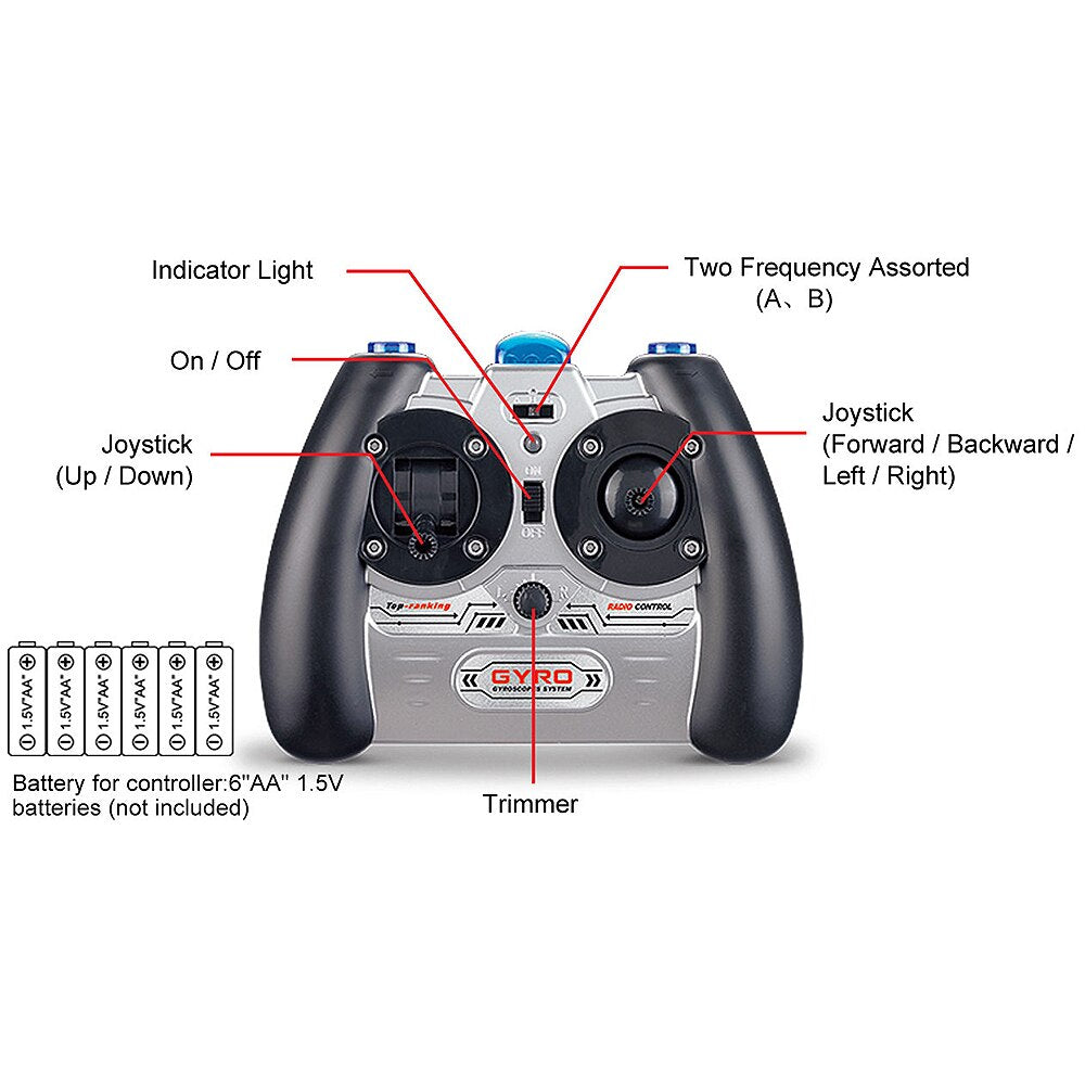 3CH Remote Control Helicopter Built-in Gyro Double-Deck Propeller With Flashlight RTF-EXHOBBY LIMITED.